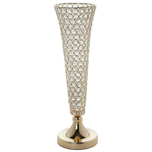 Gold Floral Vase